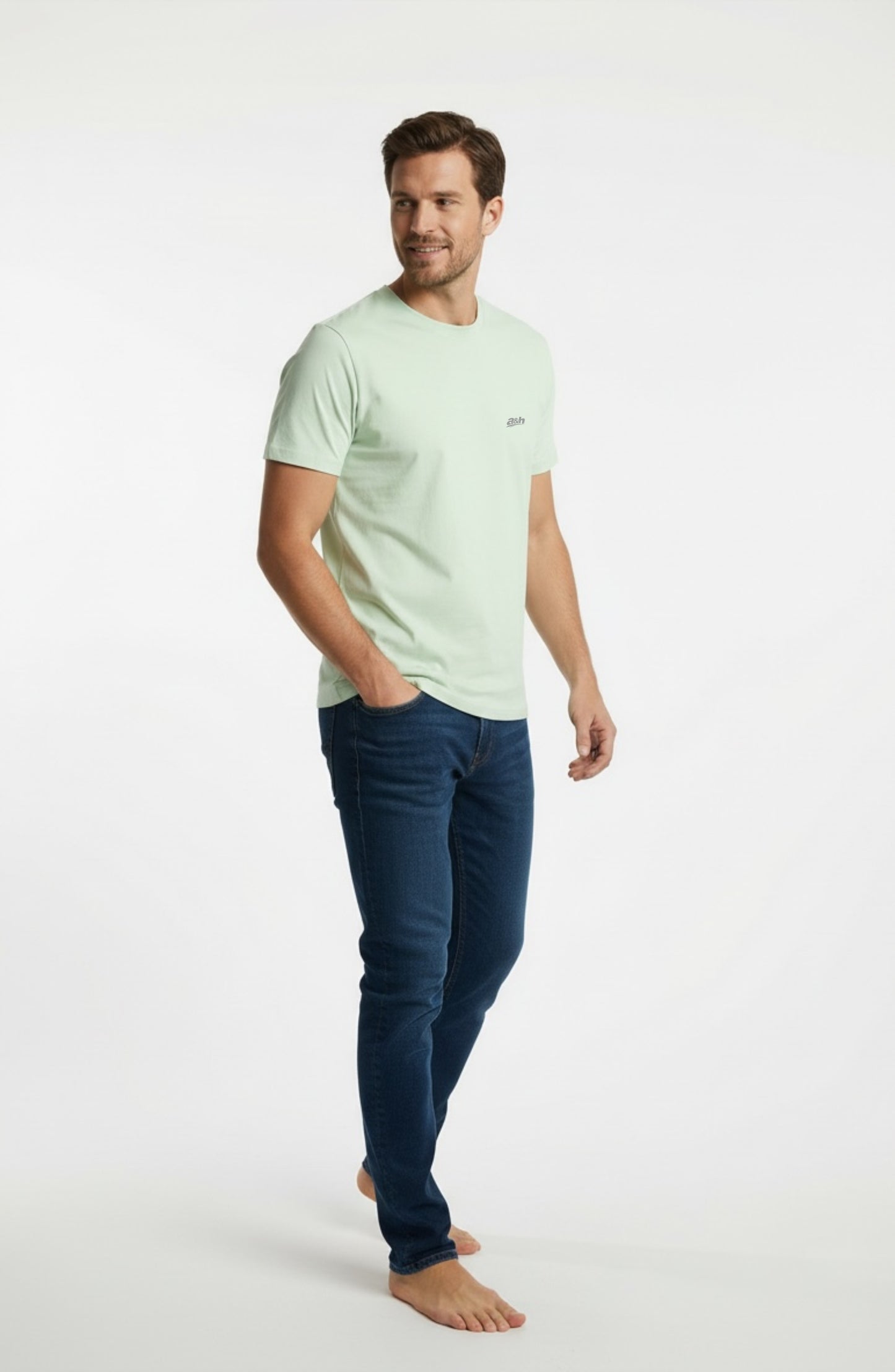 Men's Cotton Green Regular fit tees