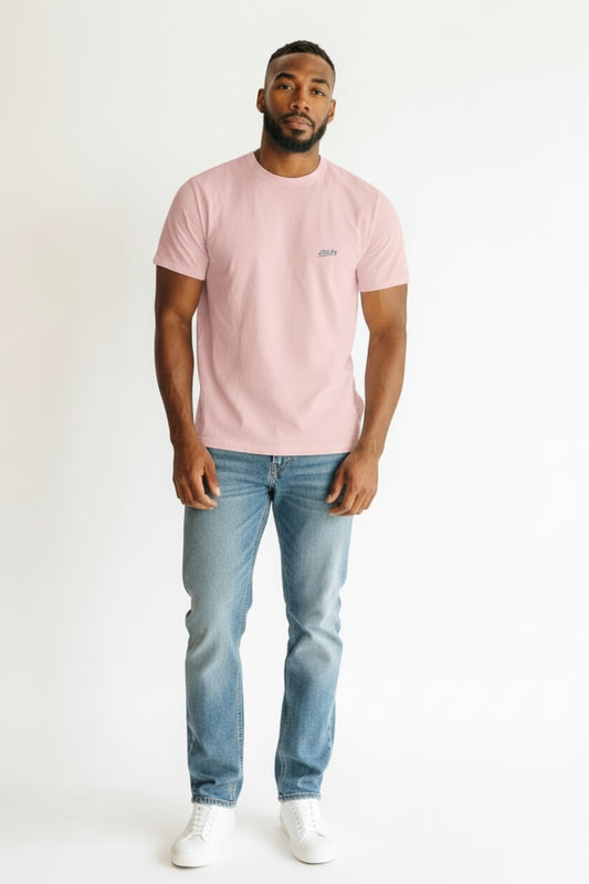 Men's Pink Regular fit tees