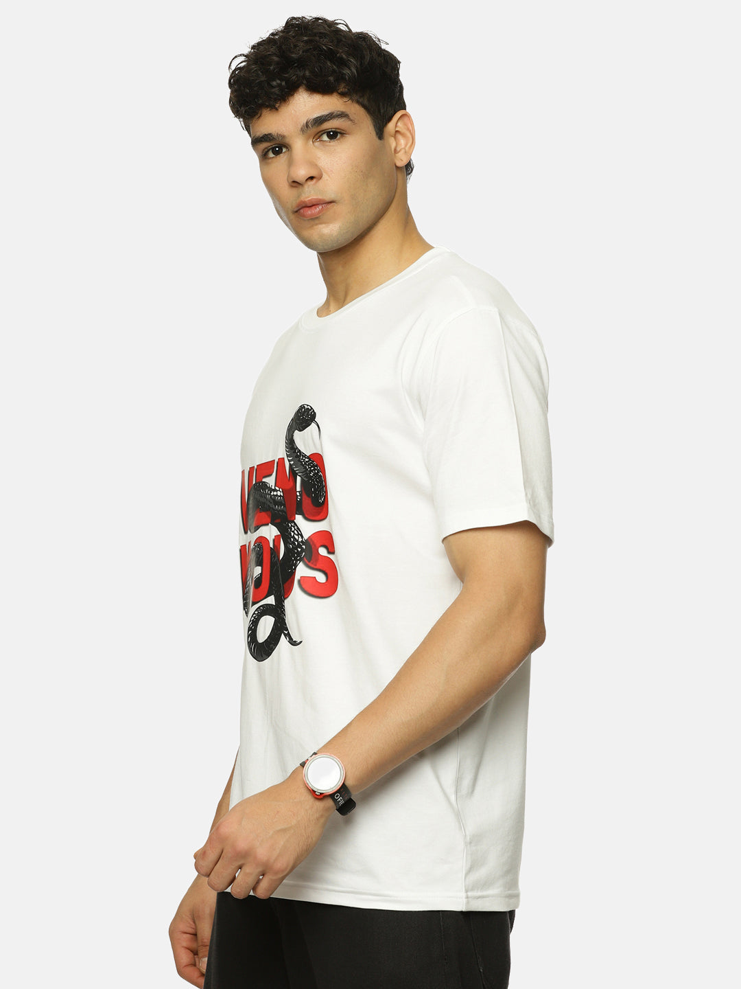 Venomous Graphic Print Regular fit tee