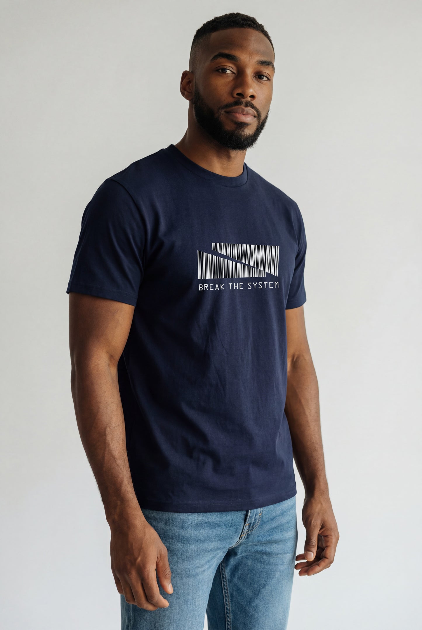 Break the System print Regular Fit tee