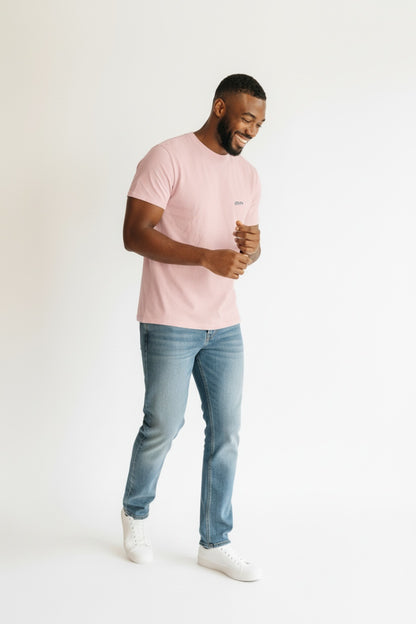 Men's Pink Regular fit tees