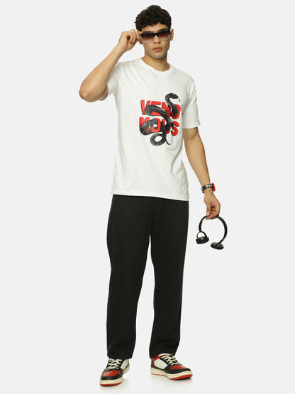 Venomous Graphic Print Regular fit tee