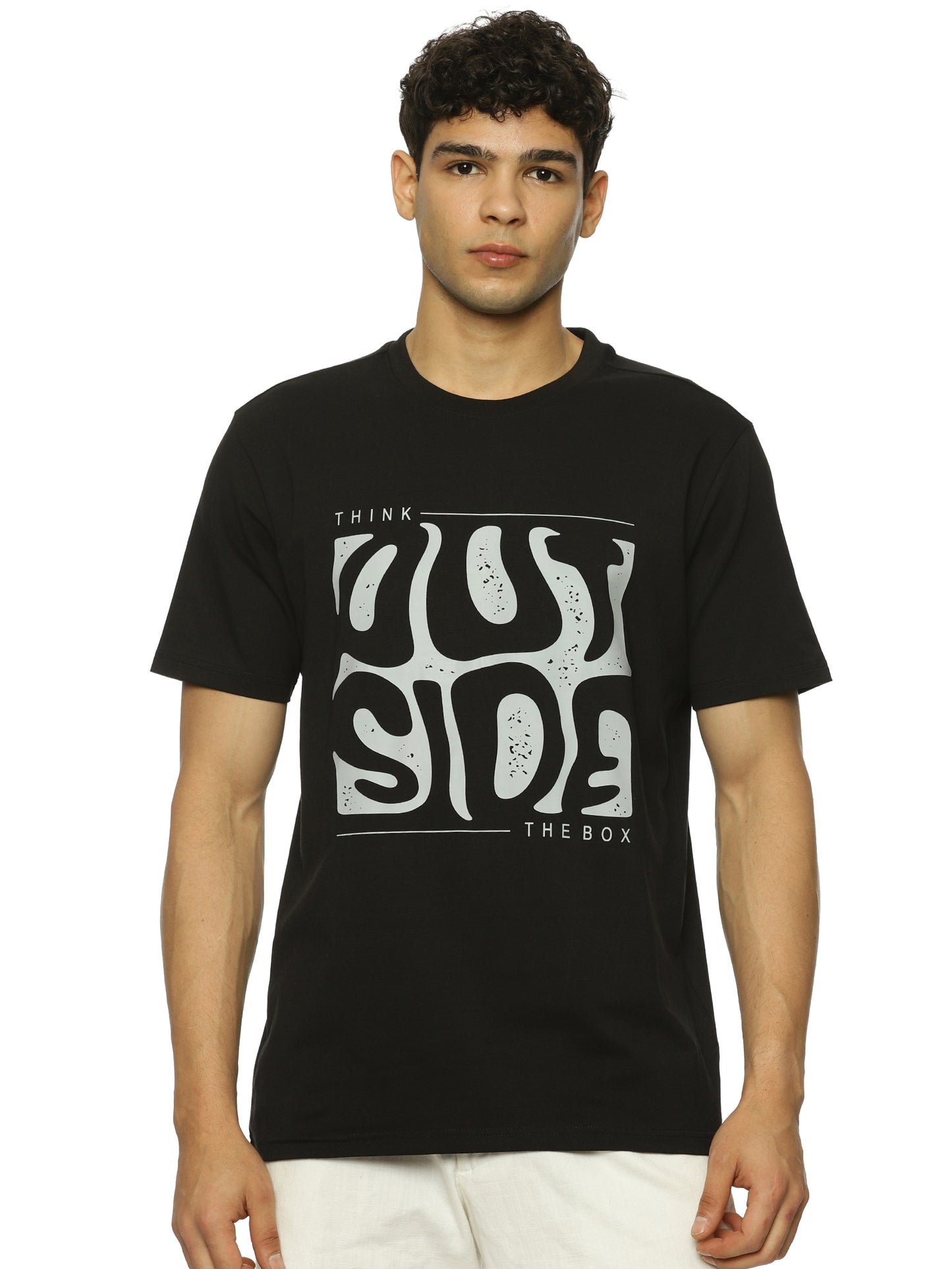 Out Side Graphic print Regular fit tee