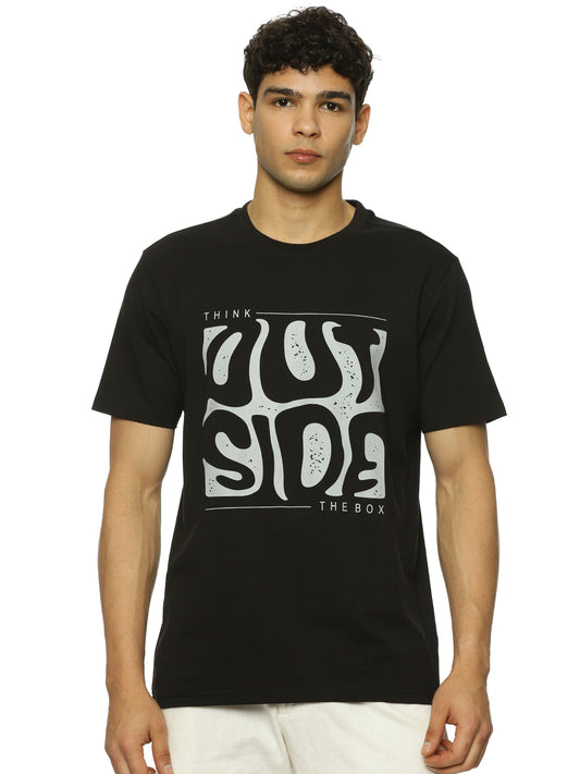 Out Side Graphic print Regular fit tee
