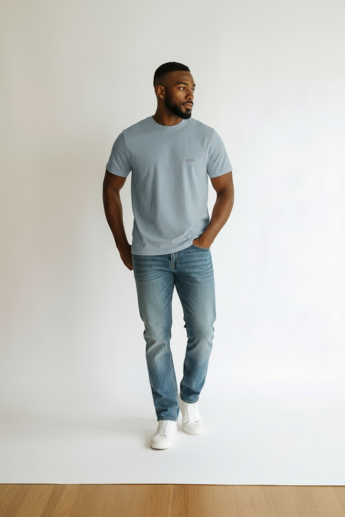Men's Blue Regular fit tees