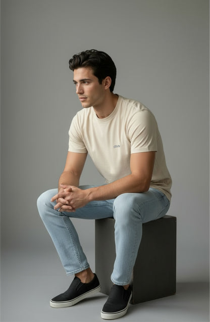 Men's Yellow Regular fit tees
