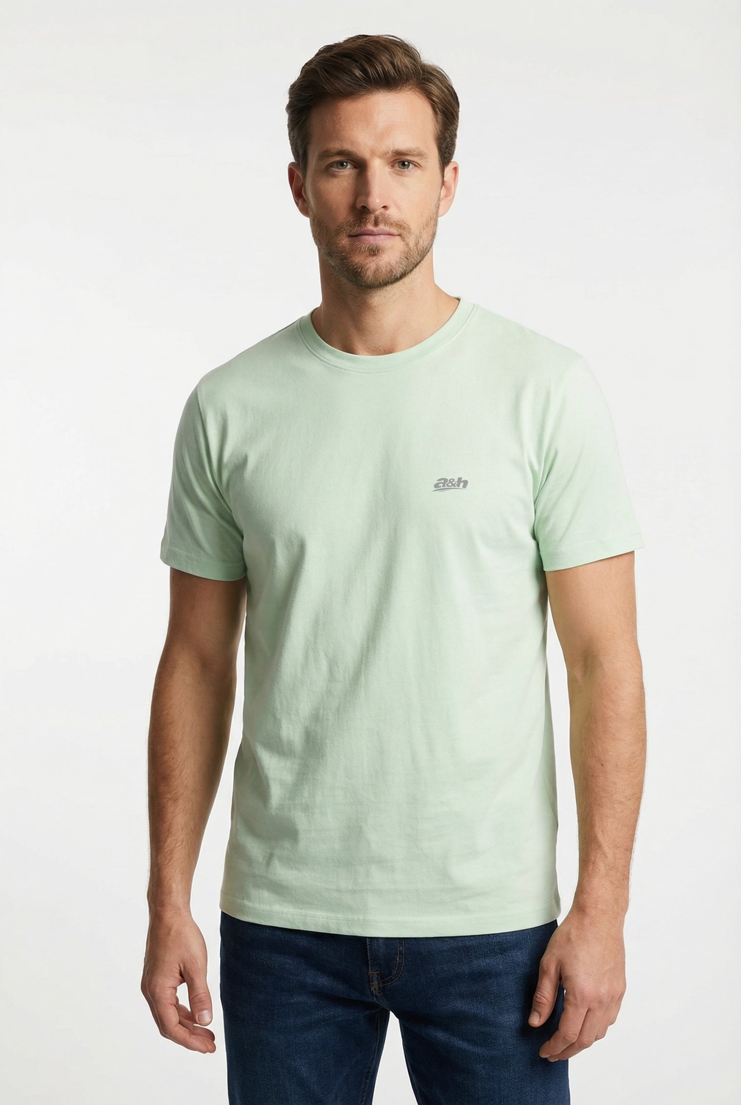 Men's Cotton Green Regular fit tees