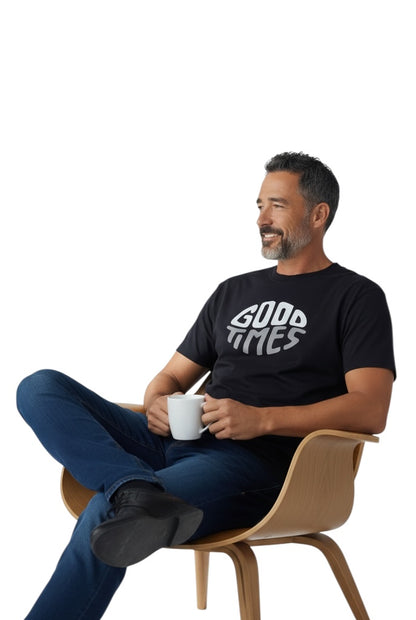 Good Times  print Regular Fit tee
