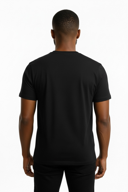 Men's Black Regular fit tees