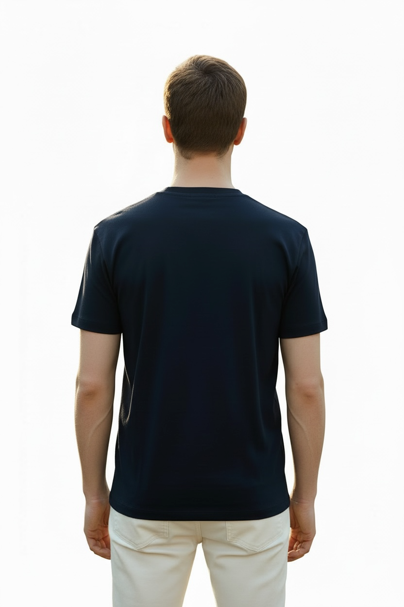 Men's Navy Blue Regular fit tees