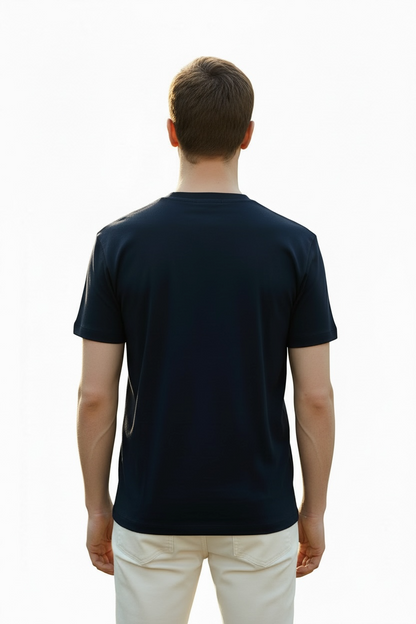 Men's Navy Blue Regular fit tees