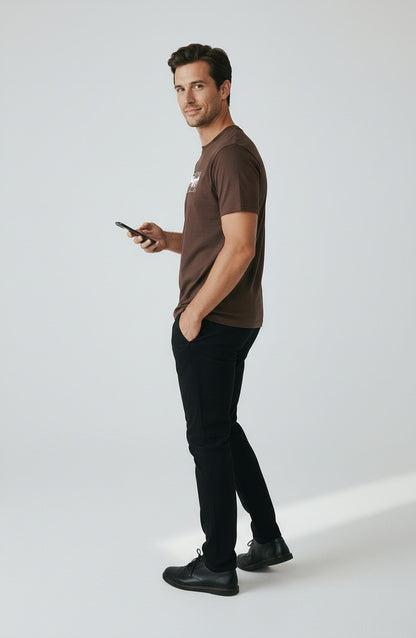 Different Print Regular Fit tee
